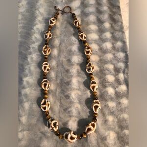 Ceramic bead necklace